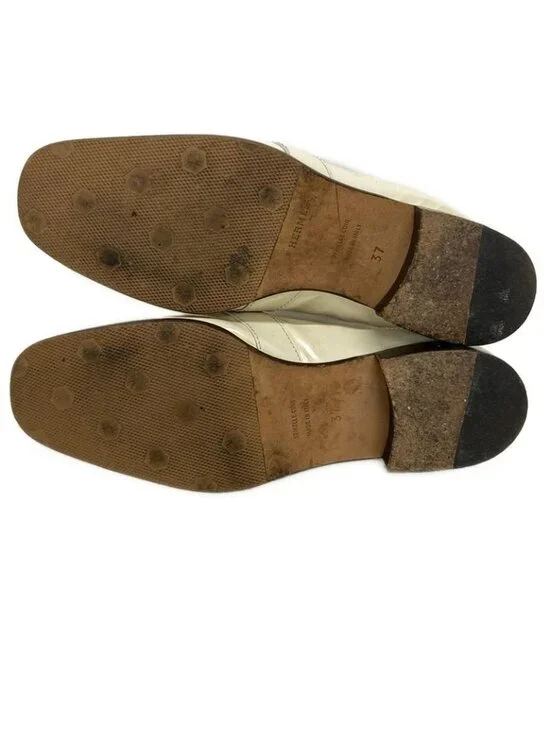 Hermes Sandals 37 Ivory Brown Leather - Picture 4 of 7